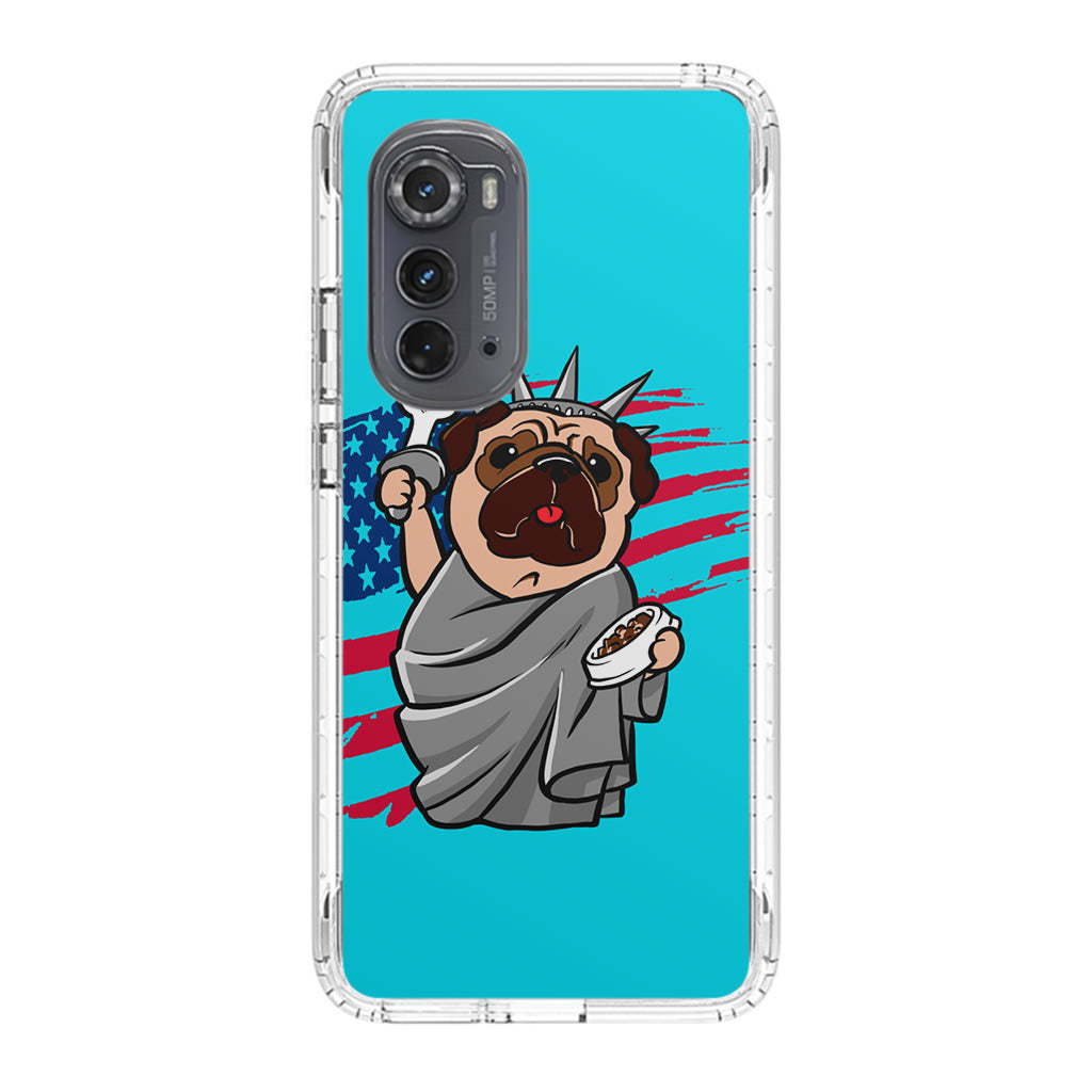 Independence Day Pug Motorola Edge 2022 Case