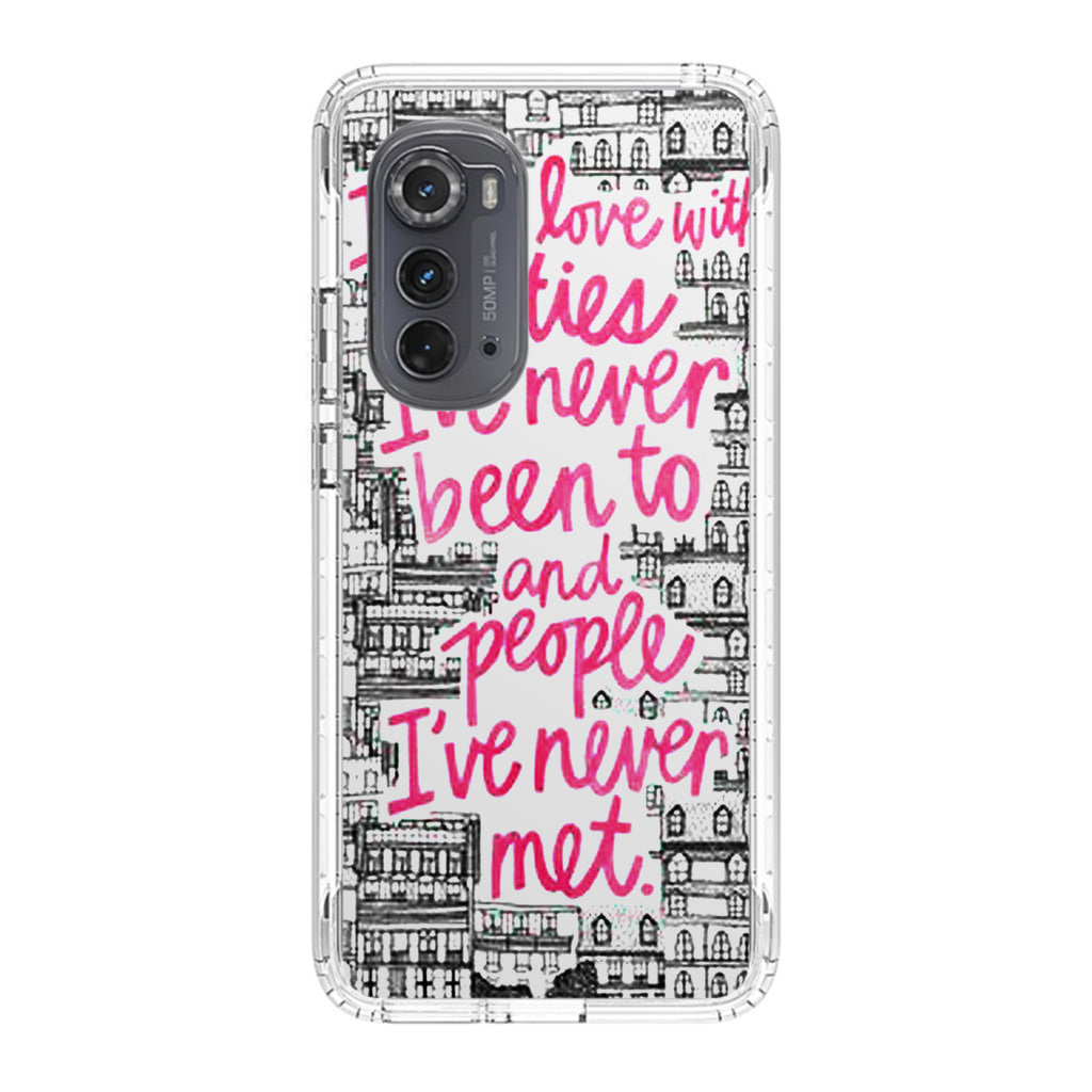 John Green Quotes I'm in Love With Cities Motorola Edge 2022 Case