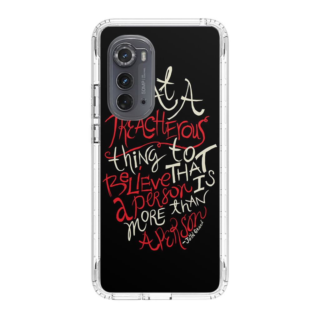 John Green Quotes More Than A Person Motorola Edge 2022 Case