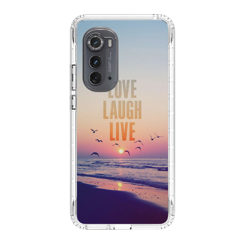 Love Laugh Live Motorola Edge 2022 Case