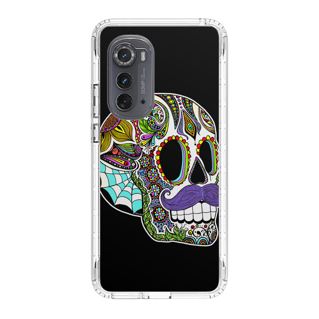 Mustache Sugar Skull Motorola Edge 2022 Case