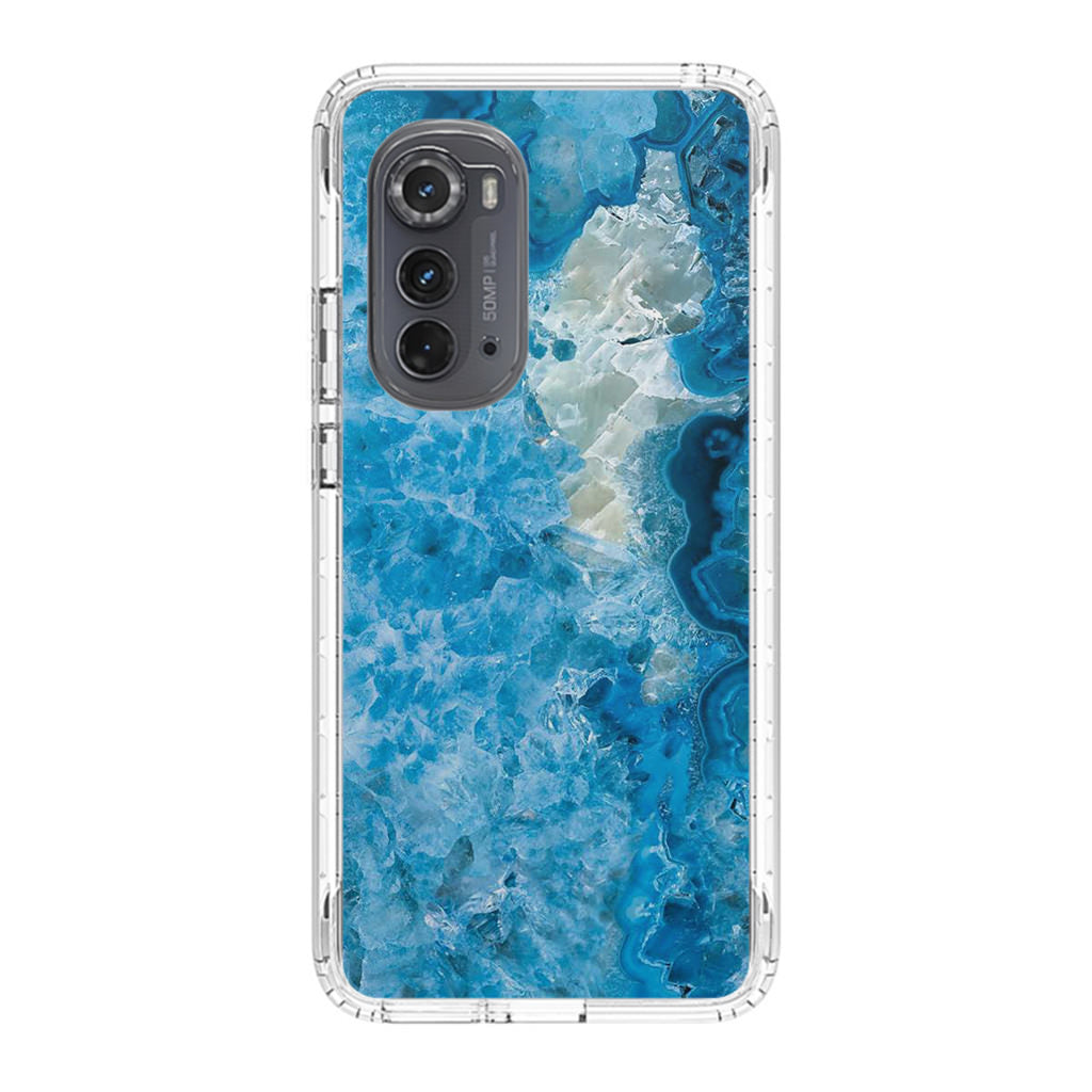 Navy Blue Marble Motorola Edge 2022 Case