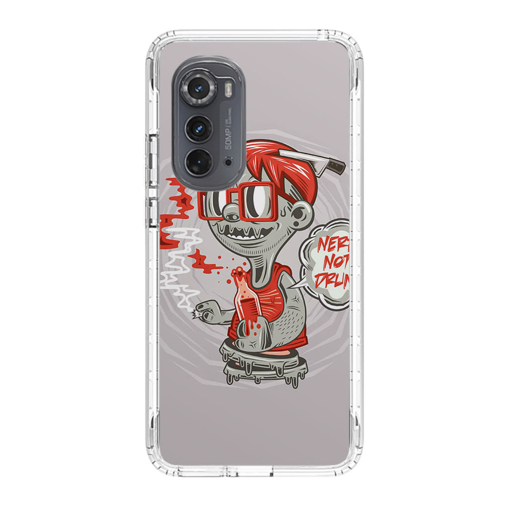 Nerd Not Drunk Zombie Motorola Edge 2022 Case