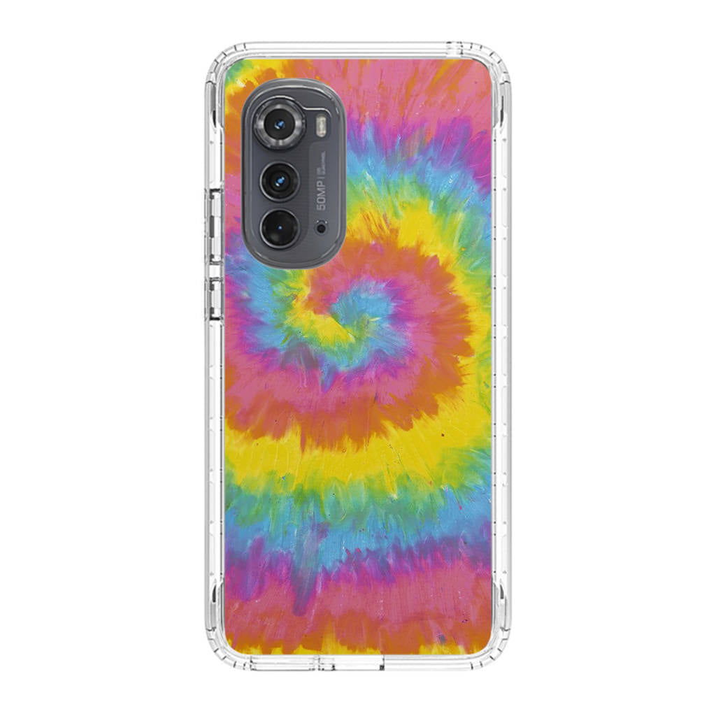 Pastel Rainbow Tie Dye Motorola Edge 2022 Case