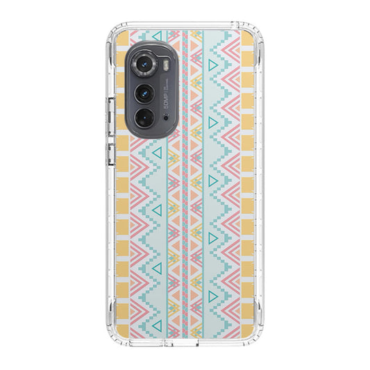 Peach Aztec Pattern Motorola Edge 2022 Case