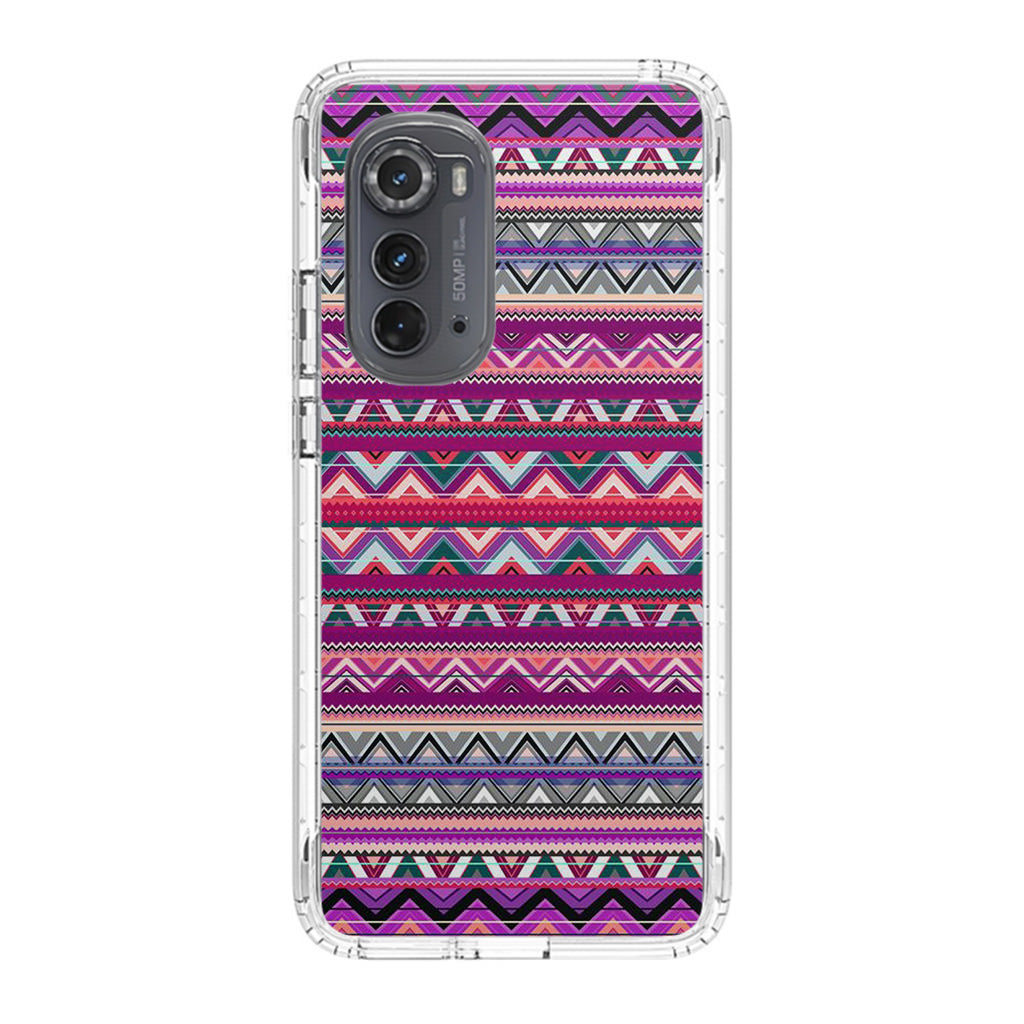 Purple Aztec Art Motorola Edge 2022 Case