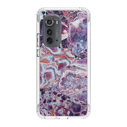 Purple Marble Motorola Edge 2022 Case