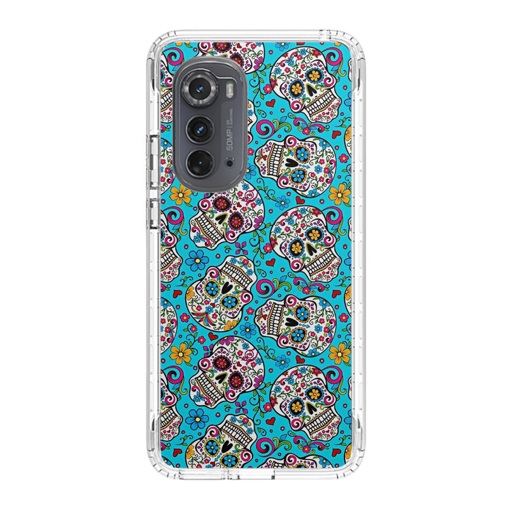 Skull Floral Sugar Motorola Edge 2022 Case