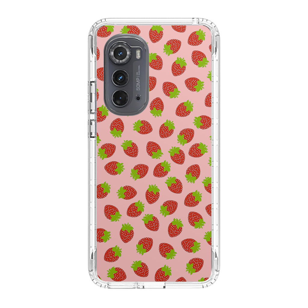 Strawberries Pattern Motorola Edge 2022 Case