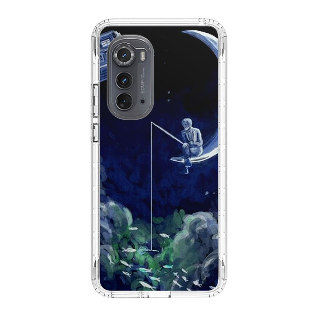 Tardis Walking To The Moon Motorola Edge 2022 Case