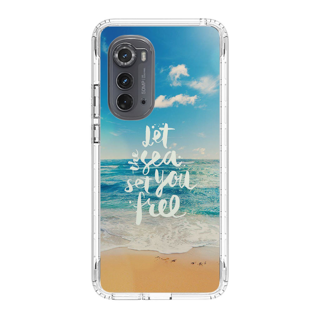 The Sea Set You Free Motorola Edge 2022 Case