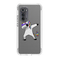 Unicorn Dabbing Grey Motorola Edge 2022 Case