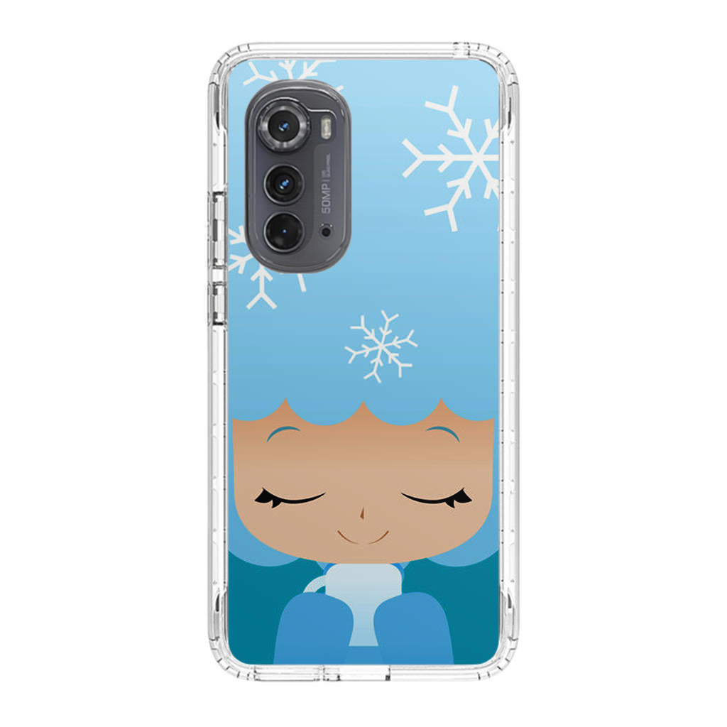 Winter Afro Girl Motorola Edge 2022 Case