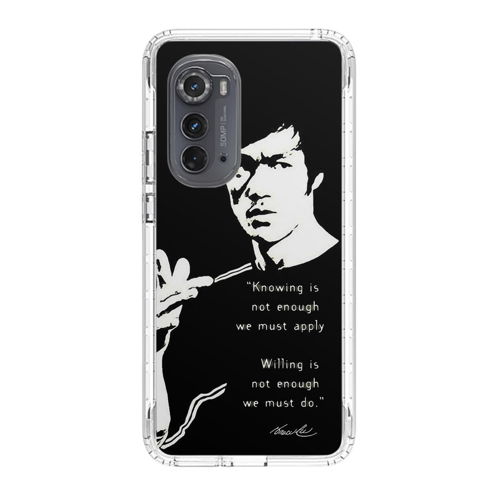 Bruce Lee Quotes Motorola Edge 2022 Case