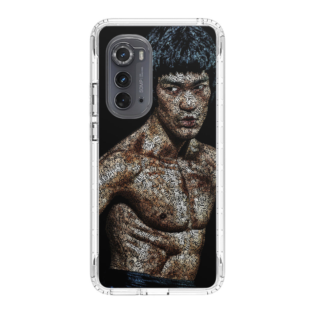 Bruce Lee Typograph Motorola Edge 2022 Case