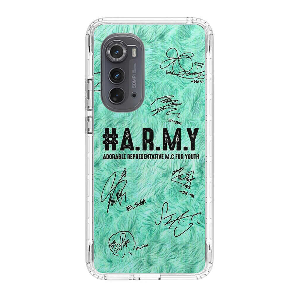 BTS Army Signature Motorola Edge 2022 Case