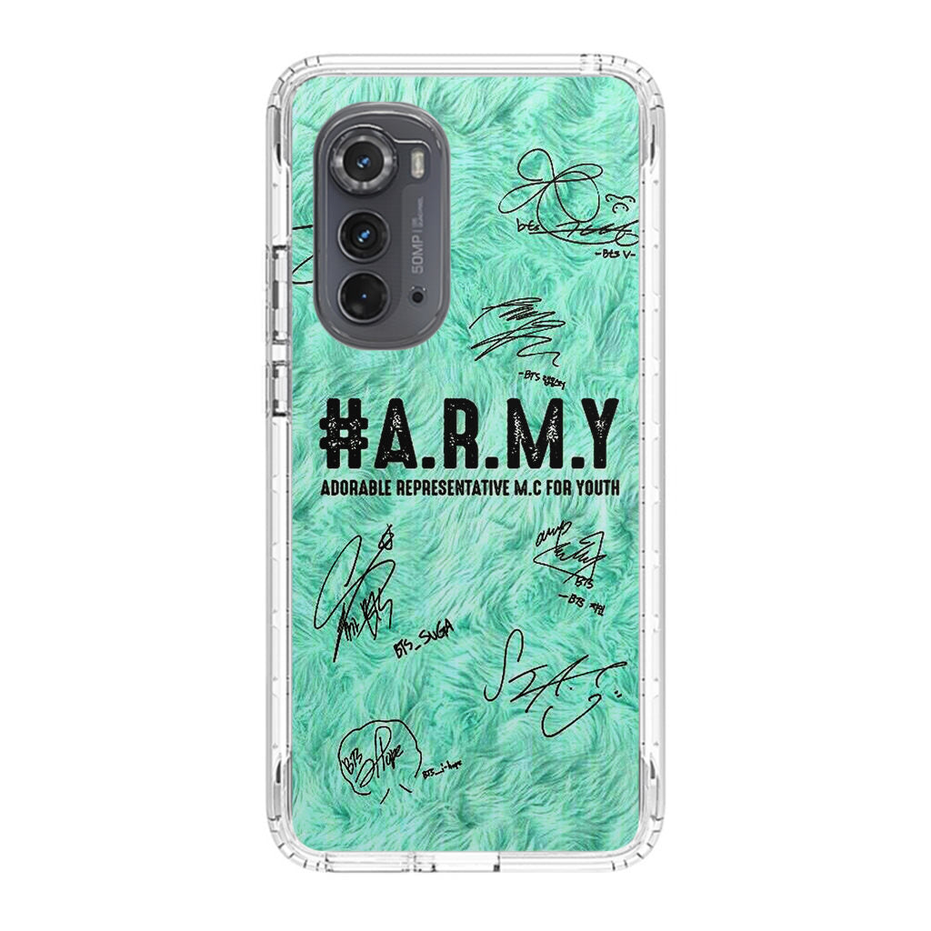 BTS Army Signature Motorola Edge 2022 Case