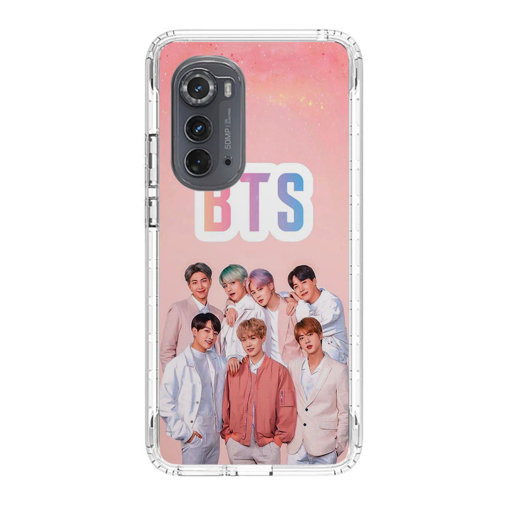 BTS Member in Pink Motorola Edge 2022 Case