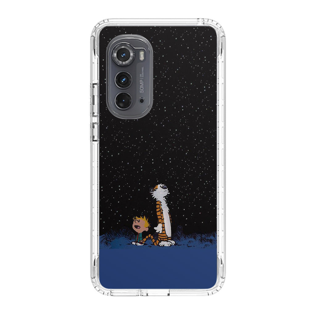 Calvin and Hobbes Space Motorola Edge 2022 Case