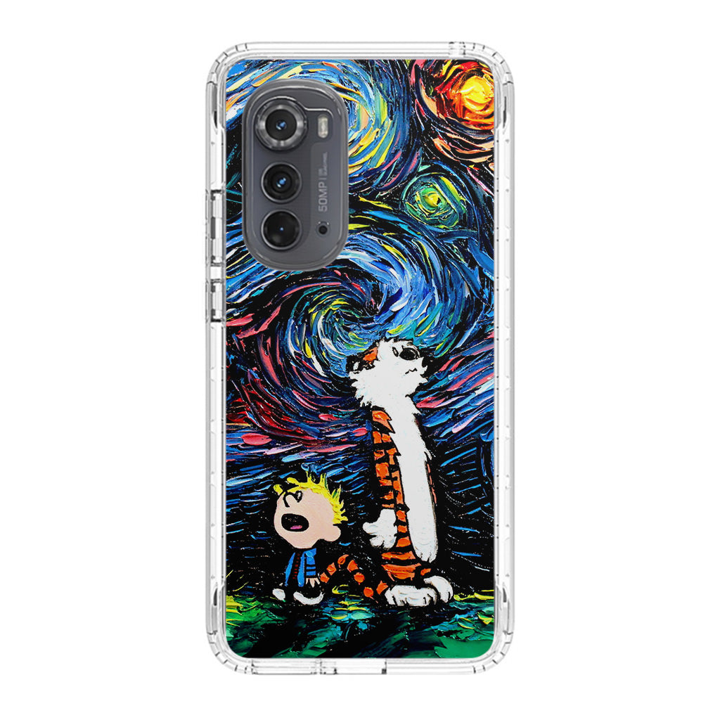 Calvin Art At Starry Night Motorola Edge 2022 Case