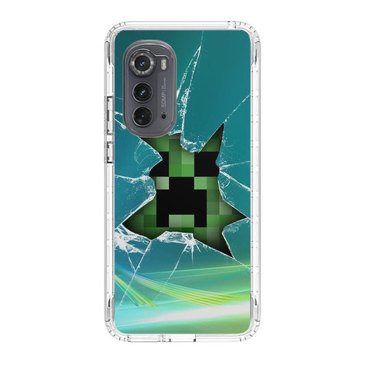 Creeper Glass Broken Green Motorola Edge 2022 Case