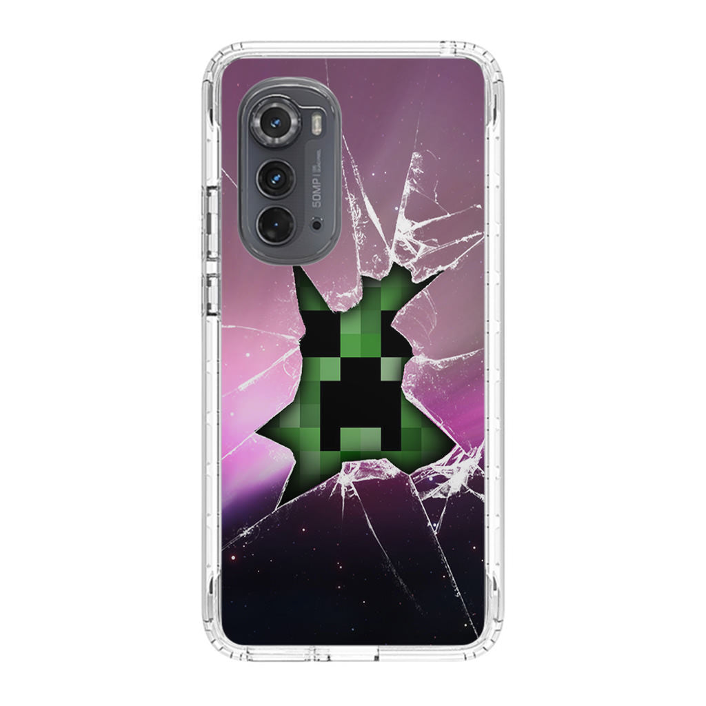 Creeper Glass Broken Violet Motorola Edge 2022 Case