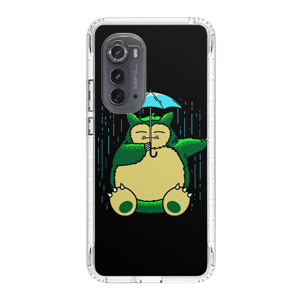 Cute Snorlax Umbrella Motorola Edge 2022 Case