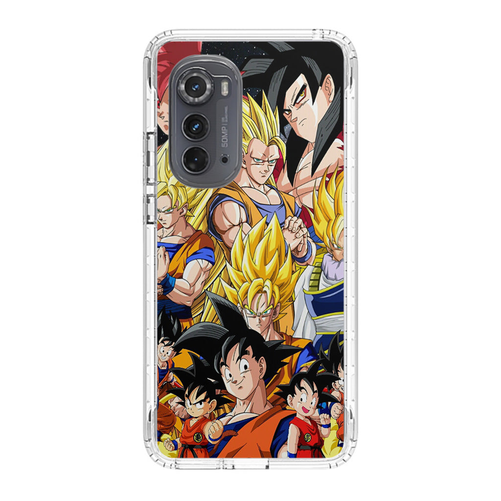 Dragon Ball Z Son Goku Transformation Motorola Edge 2022 Case