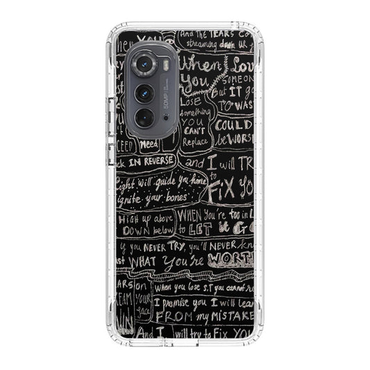 Fix You Lyrics Motorola Edge 2022 Case