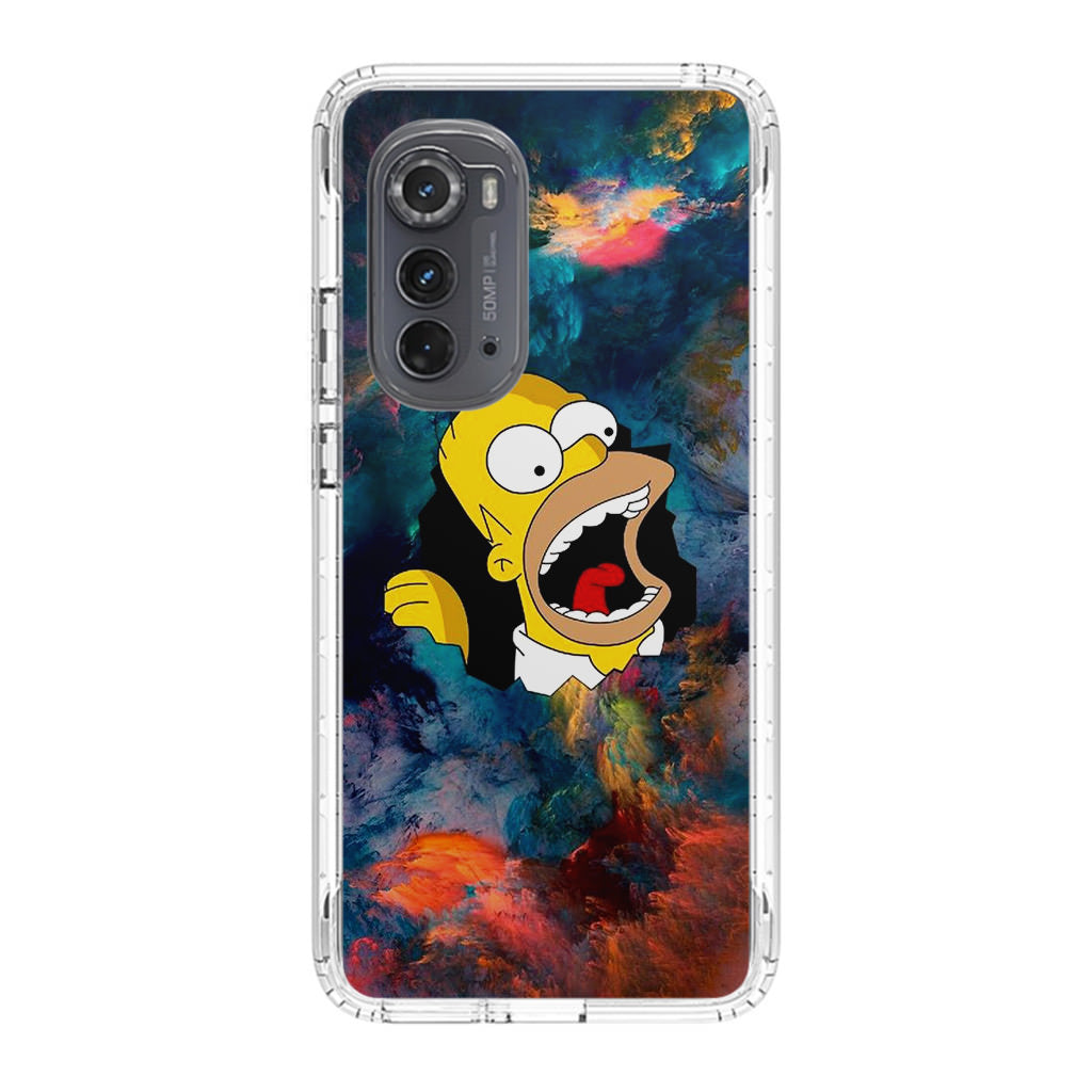 Homer Behind The Black Hole Motorola Edge 2022 Case