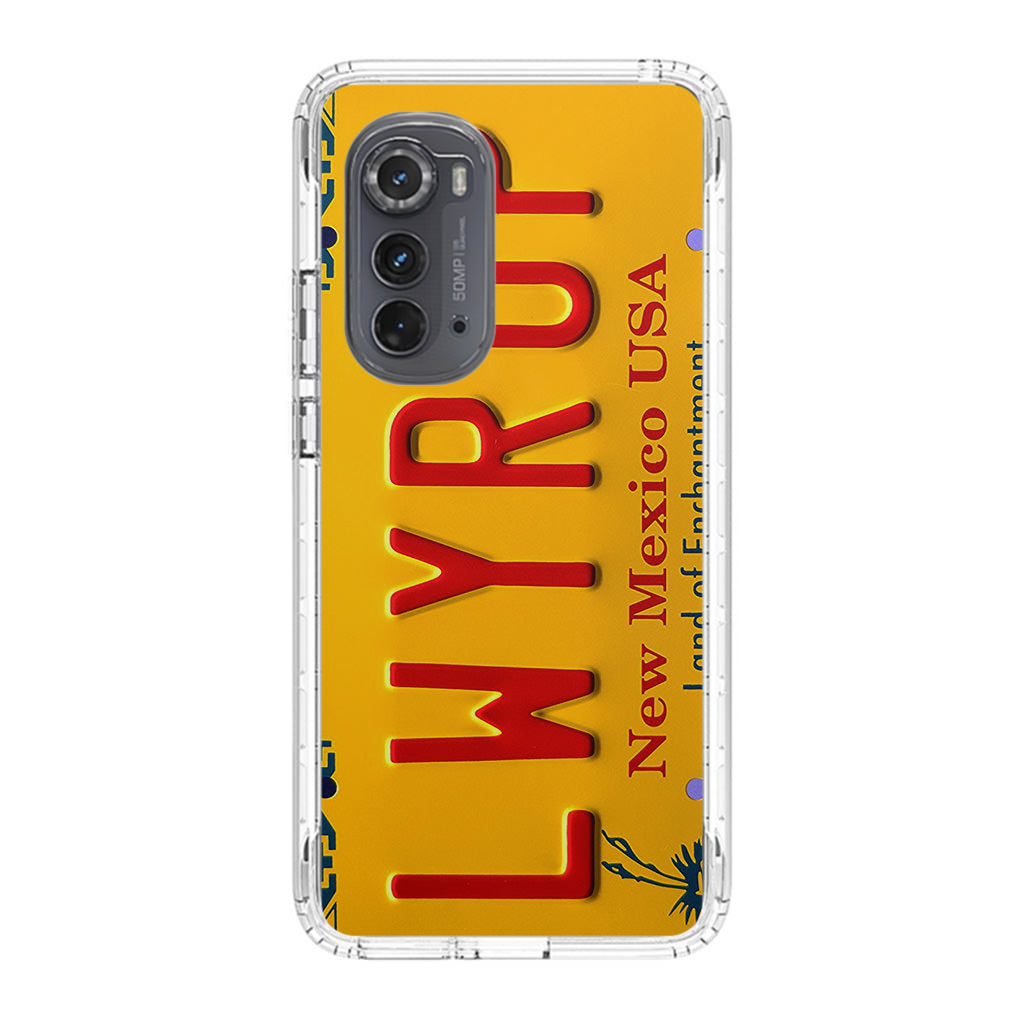 LWYRUP License Plate Motorola Edge 2022 Case