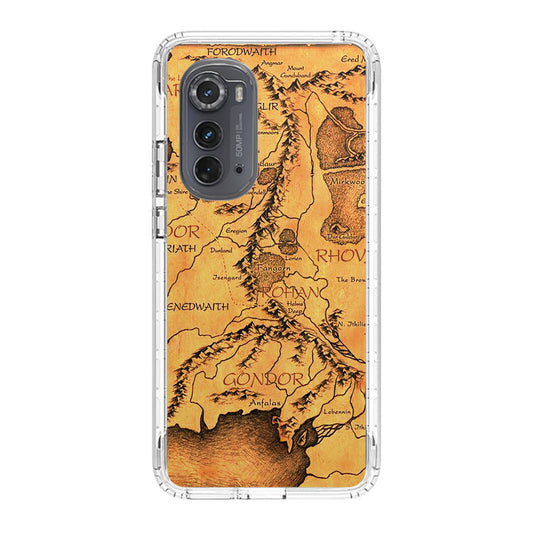 Middle Earth Map Hobbit Motorola Edge 2022 Case