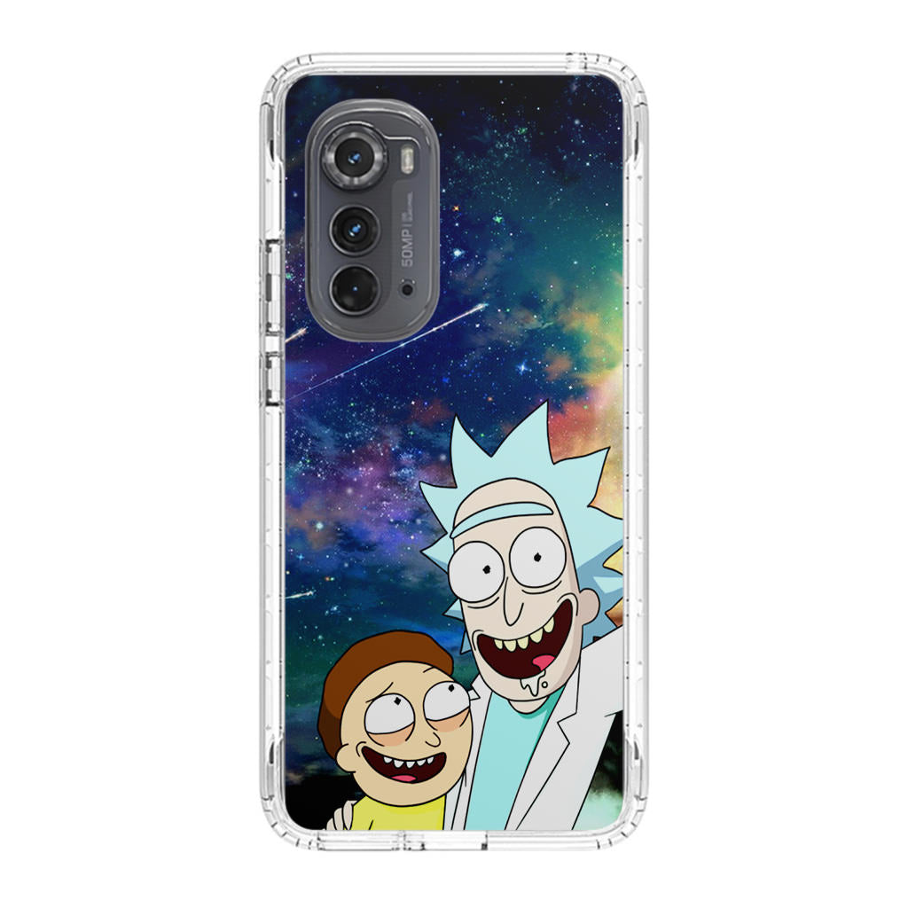 Rick And Morty In The Space Motorola Edge 2022 Case