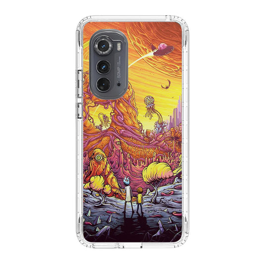 Rick And Morty Alien Planet Motorola Edge 2022 Case