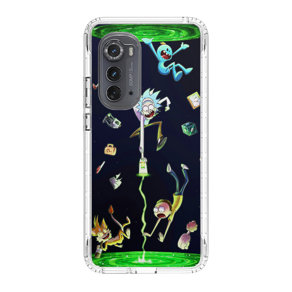 Rick And Morty Portal Fall Motorola Edge 2022 Case