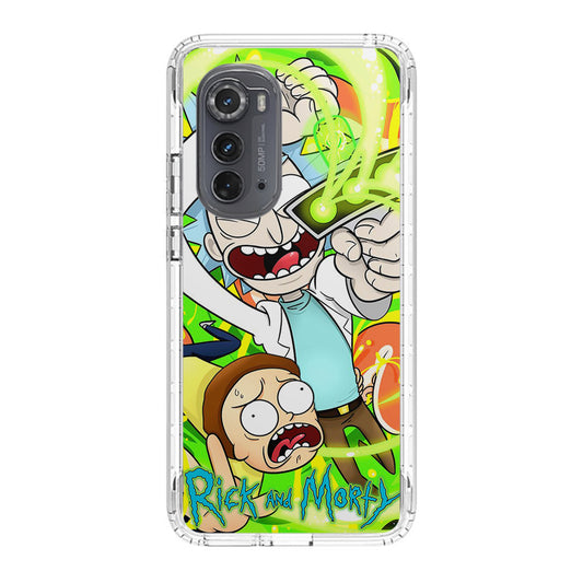 Rick And Morty Shoot Portal Gun Motorola Edge 2022 Case