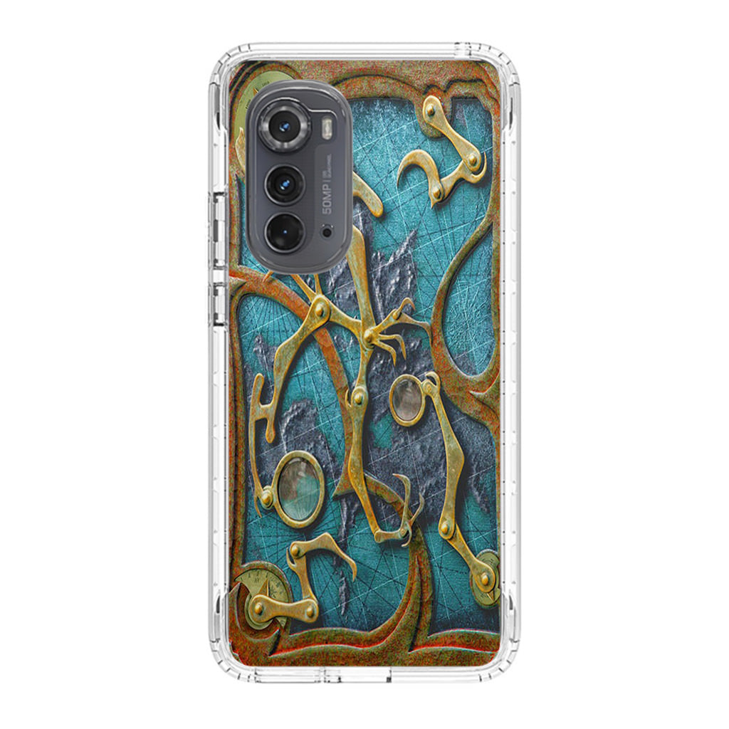 Steampunk Book Cover Motorola Edge 2022 Case