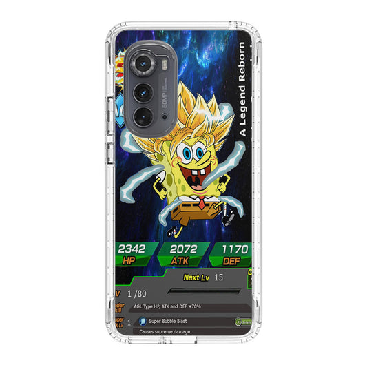 Super Saiyan Spongebob Card Motorola Edge 2022 Case