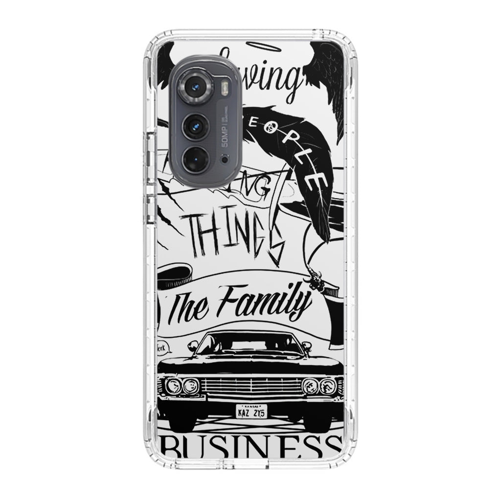 Supernatural Family Business Saving People Motorola Edge 2022 Case