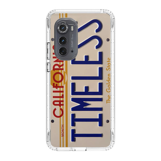 Back to the Future License Plate Timeless Motorola Edge 2022 Case