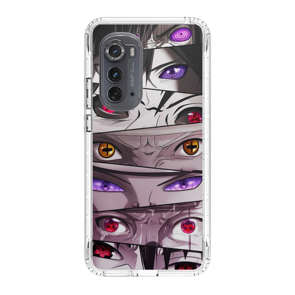 The Powerful Eyes on Naruto Motorola Edge 2022 Case