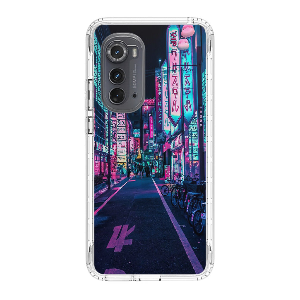 Tokyo Street Wonderful Neon Motorola Edge 2022 Case