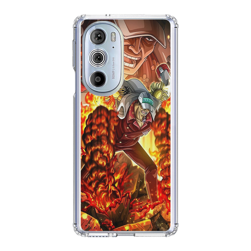 Akainu Exploding Volcano Motorola Edge Plus 2022 Case