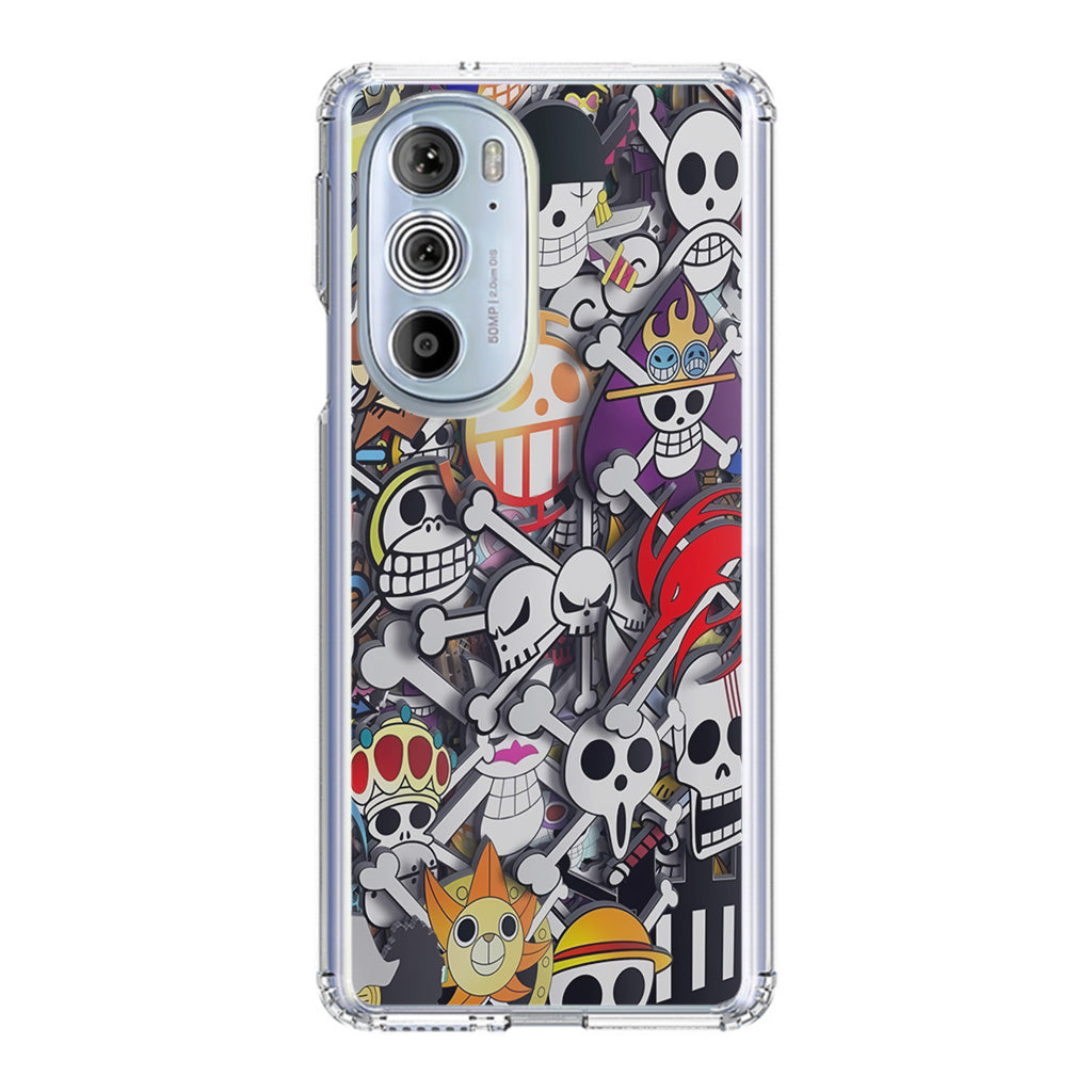 All Pirate Symbols One Piece Motorola Edge Plus 2022 Case