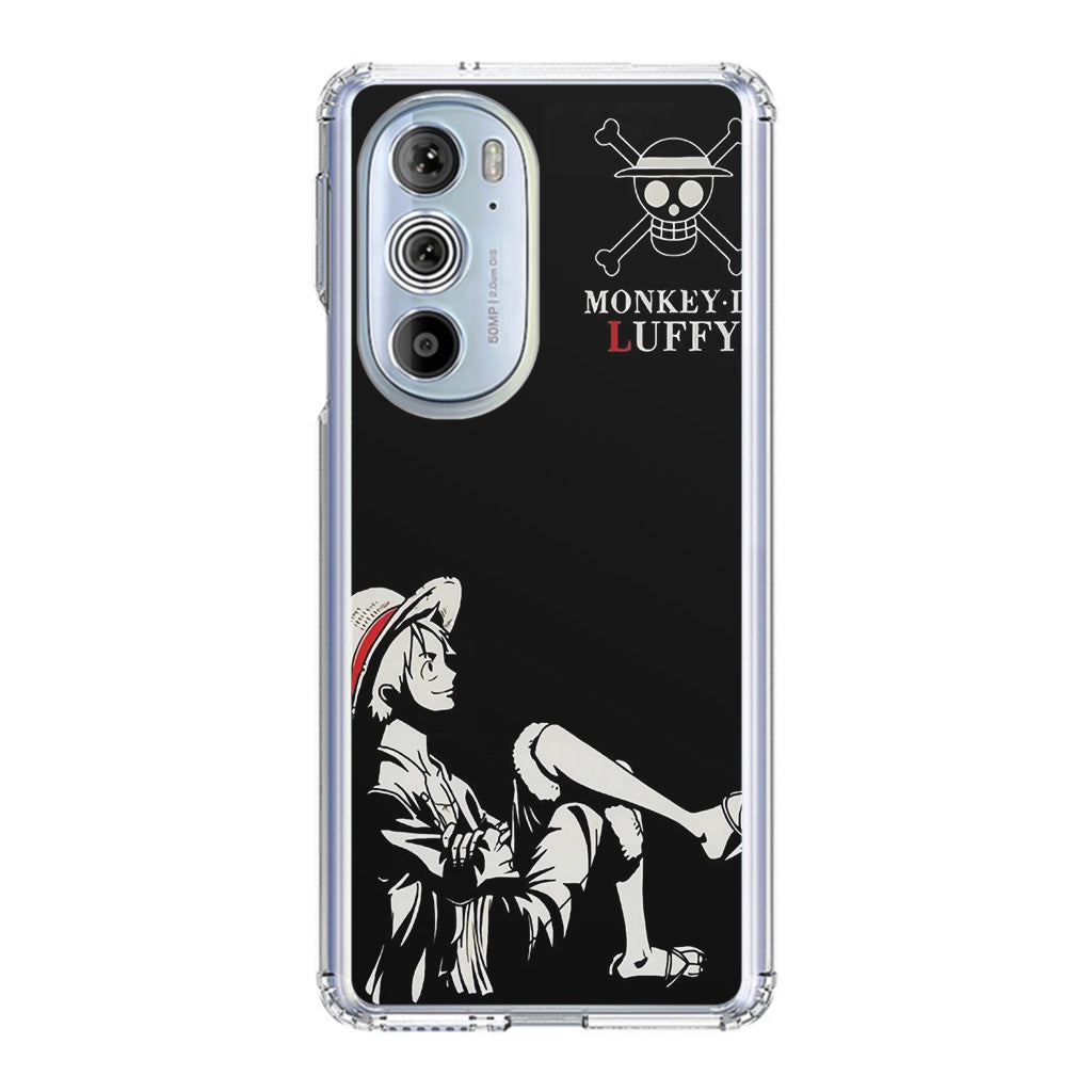 Monkey D Luffy Black And White Motorola Edge Plus 2022 Case