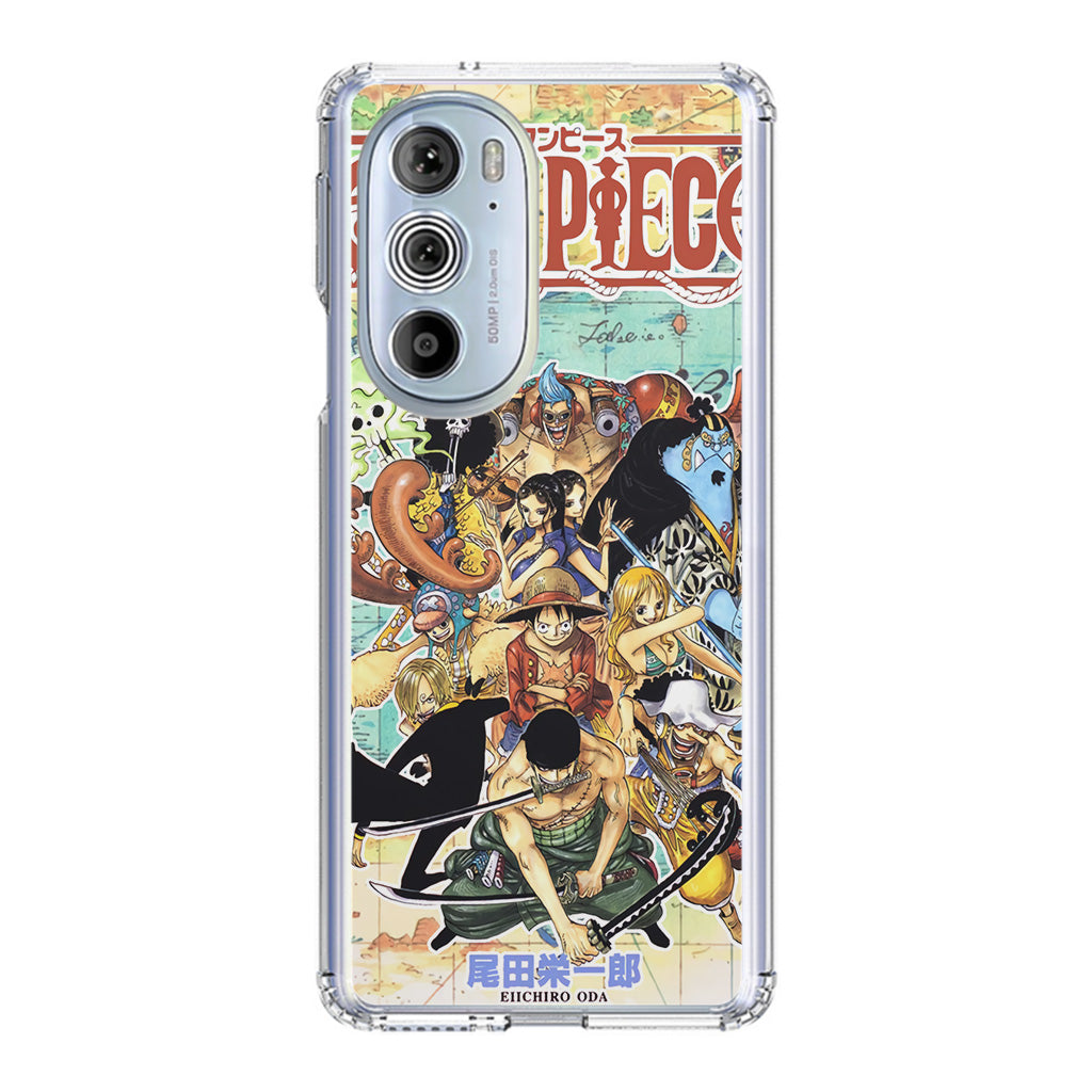 One Piece Comic Straw Hat Pirate Motorola Edge Plus 2022 Case