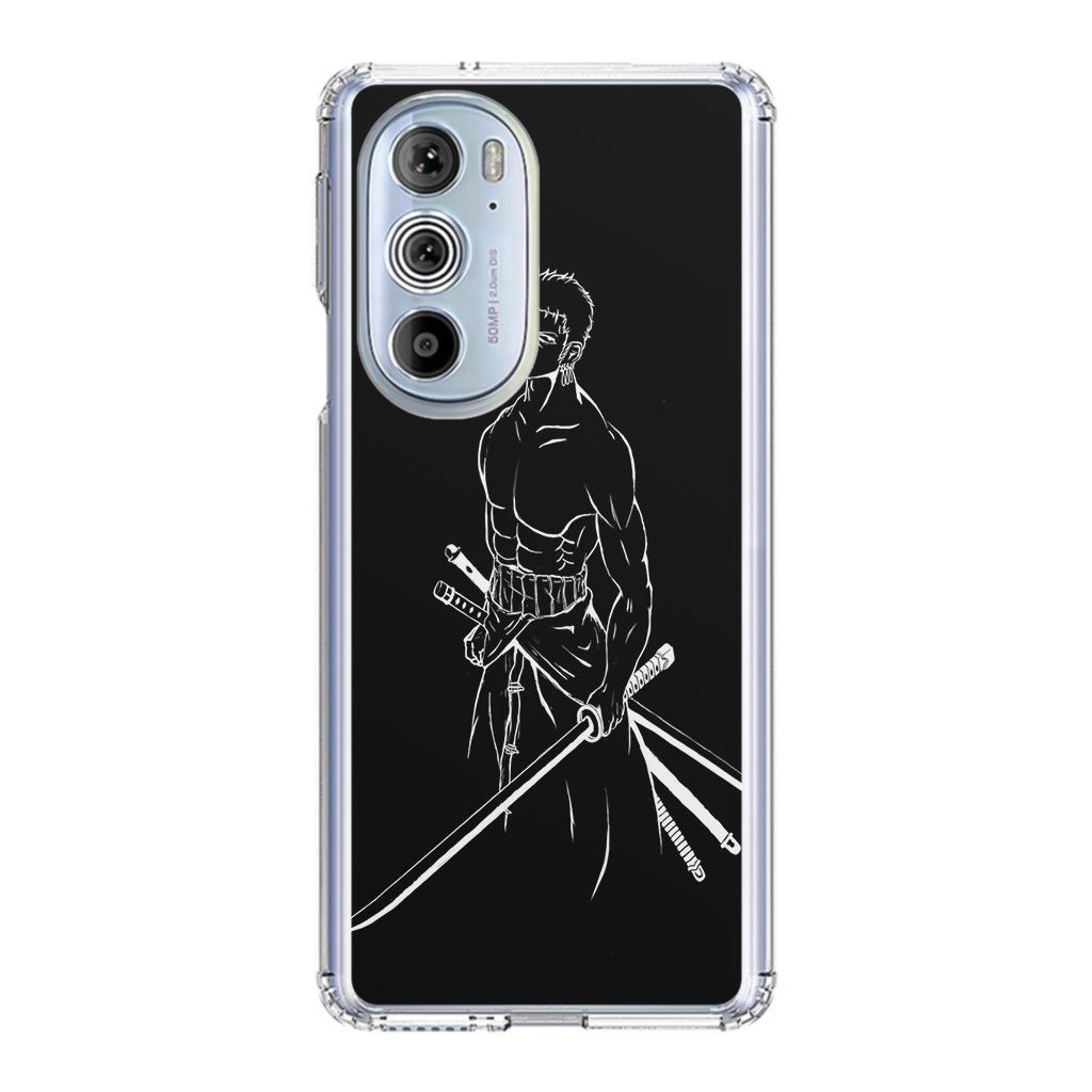 Roronoa Zoro Outlines Motorola Edge Plus 2022 Case