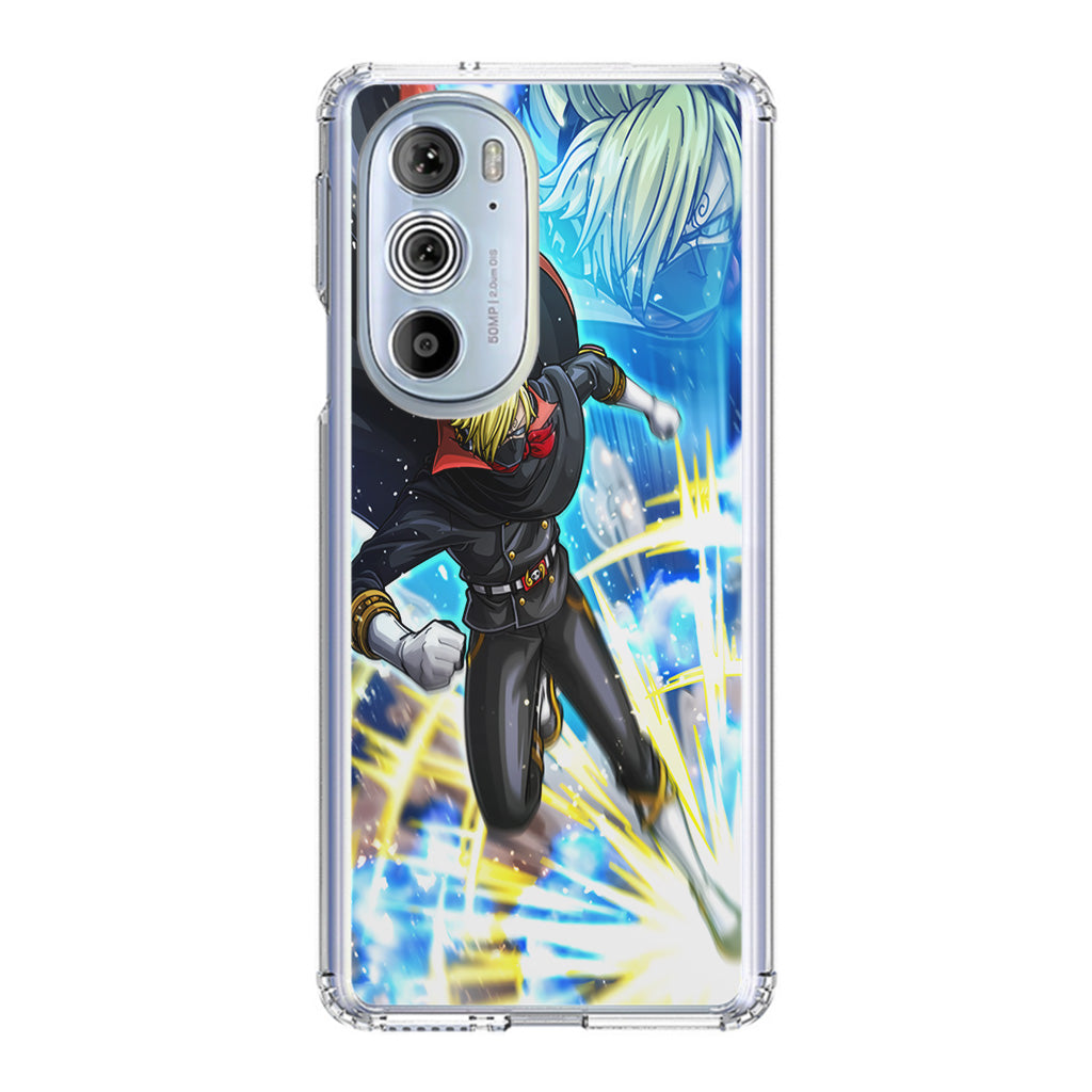 Sanji In Stealth Black Suit Motorola Edge Plus 2022 Case