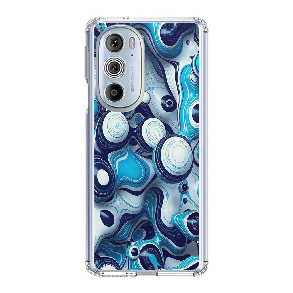 Abstract Art All Blue Motorola Edge Plus 2022 Case