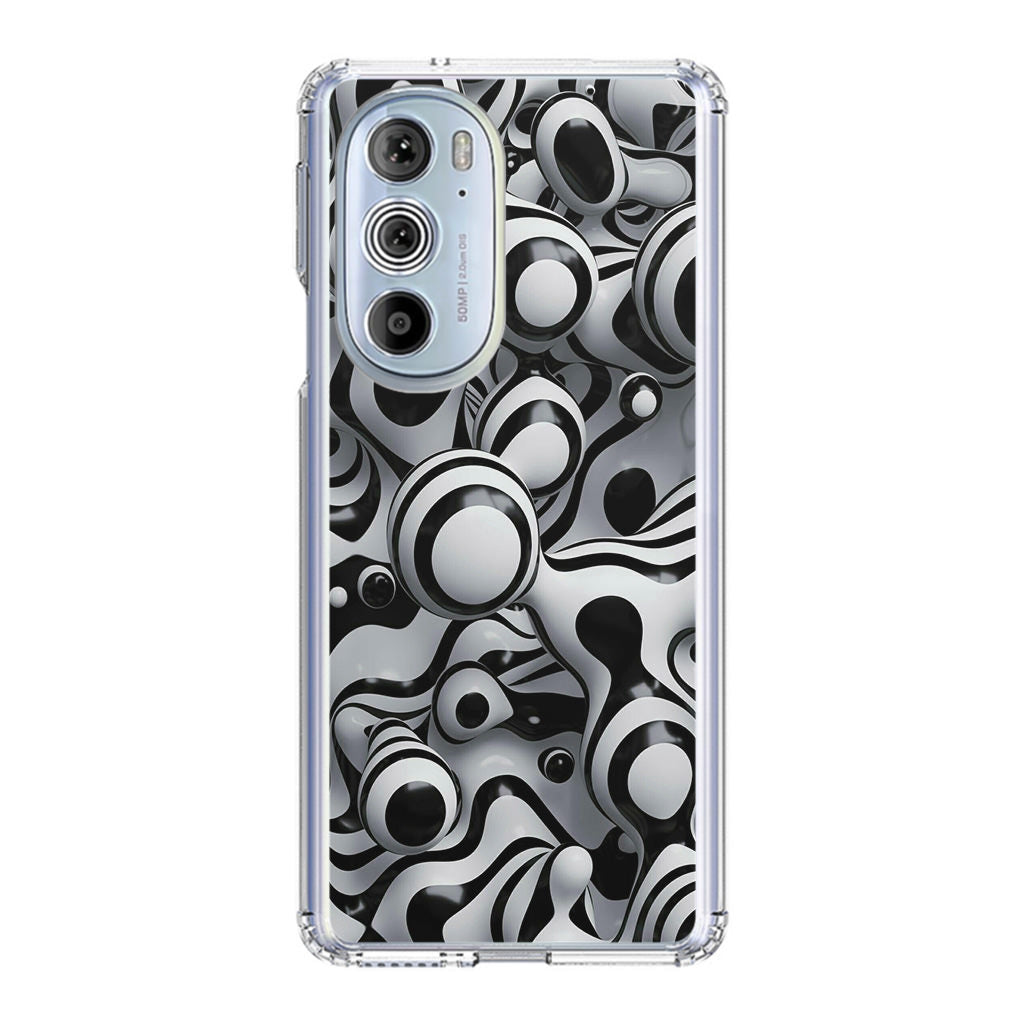 Abstract Art Black White Motorola Edge Plus 2022 Case